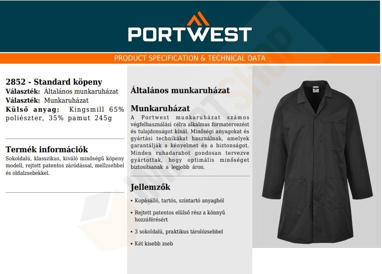 Portwest 2852 adatlap