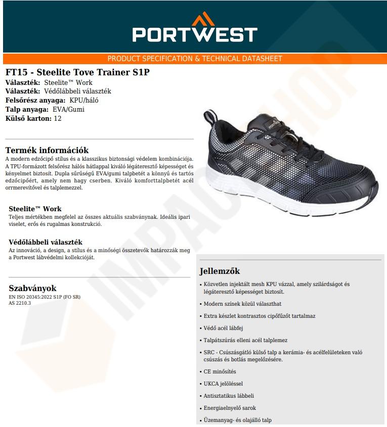 Portwest FT15 adatlap