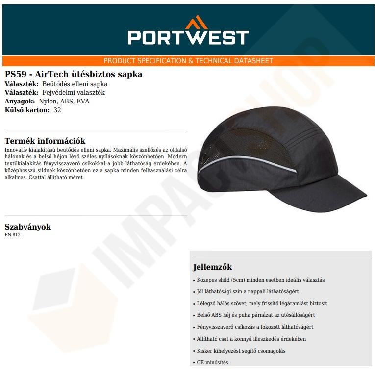 Portwest PS59 adatlap