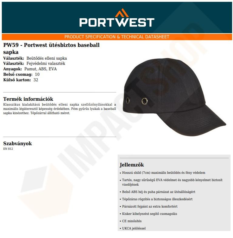 Portwest PW59 Adatlap